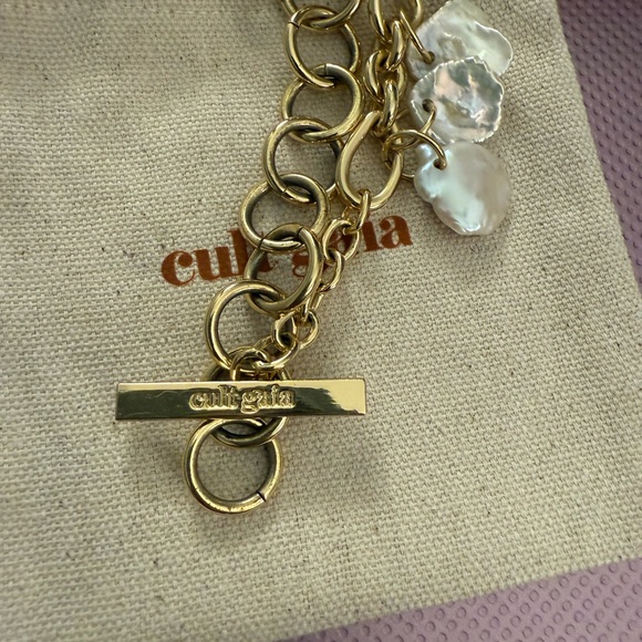 Cult Gaia Devora Anklet With Freshwater Cultured Pearls - Picture 4 of 5